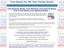 Tablet Screenshot of freebooksforall.com